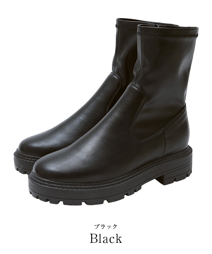 新品未使用♡asos♡チャンキーチェルシーブーツ♡黒♡ブラック♡レインブーツ♡靴/シューズ