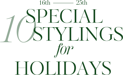 SPECIAL10STYLINGS for HOLIDAYSロゴ